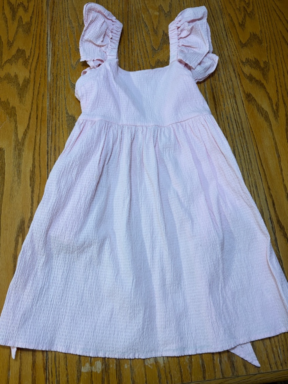 Francesca's Collections Light Pink Ruffle Strap Casual Dress